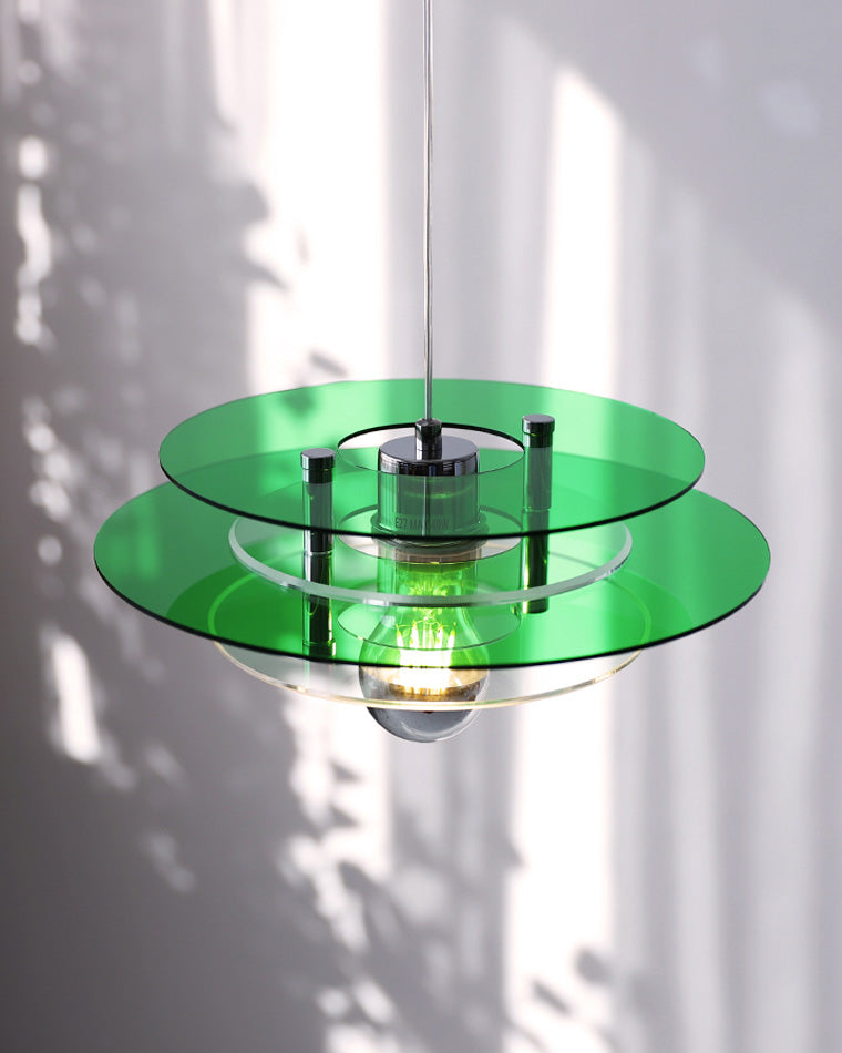 WOMO Space Age Flying Saucer Pendant Light-WM2098