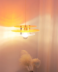 WOMO Space Age Flying Saucer Pendant Light-WM2098