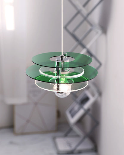 WOMO Space Age Flying Saucer Pendant Light-WM2098