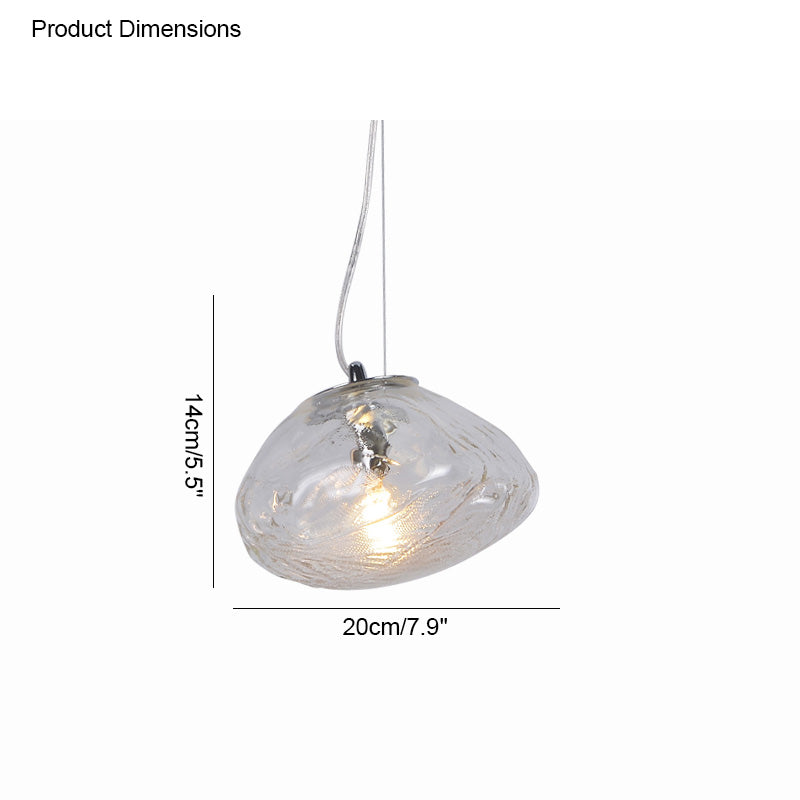 WOMO Cloud Blown Glass Pendant Light-WM2101