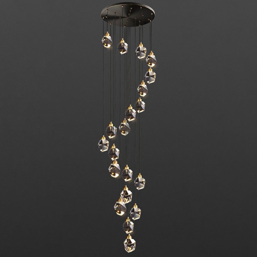 WOMO Rock Crystal Rain Chandelier-WM2189