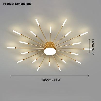 WOMO Fireworks Swirl Ceiling Light-WM1001