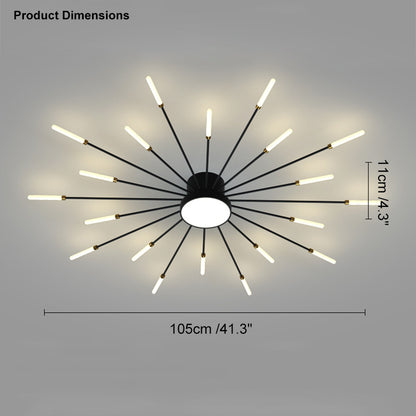 WOMO Fireworks Swirl Ceiling Light-WM1001