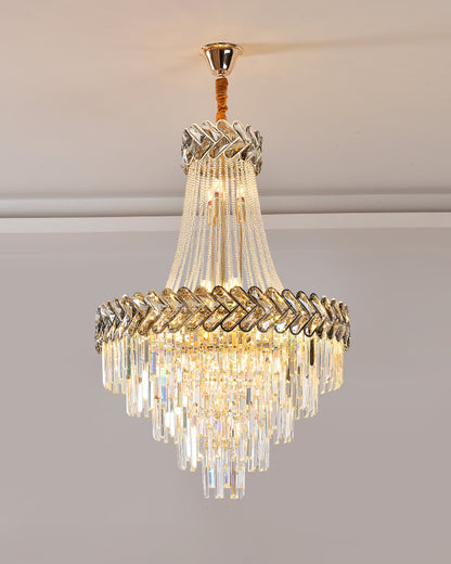 WOMO Tiered Crystal Chandelier-WM2381