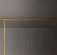 WOMO Cylindrical Milk Glass Linear Chandelier - Ravelle