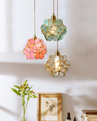 WOMO Cherry Blossom Stained Glass Pendant Light-WM2100