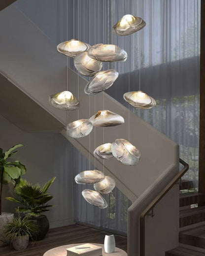 WOMO Cloud Blown Glass Pendant Light-WM2101