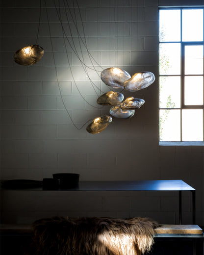 WOMO Cloud Blown Glass Pendant Light-WM2101