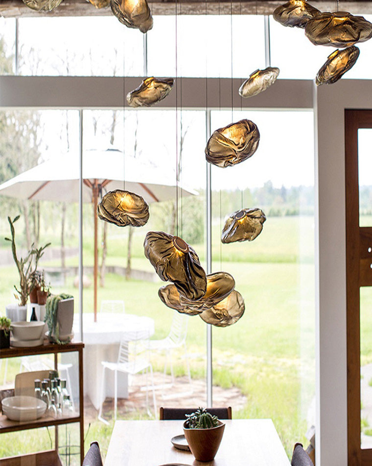 WOMO Cloud Blown Glass Pendant Light-WM2101