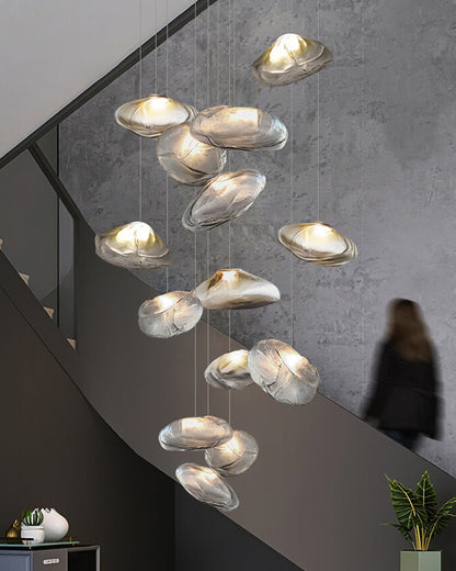 WOMO Cloud Blown Glass Pendant Light-WM2101