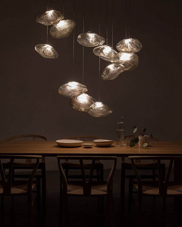 WOMO Cloud Blown Glass Pendant Light-WM2101