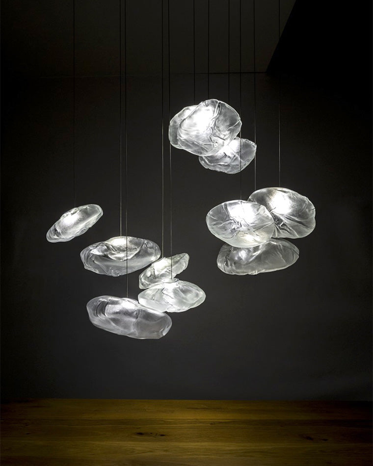 WOMO Cloud Blown Glass Pendant Light-WM2101