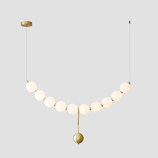 WOMO Pearl Arc Orb Chandelier-WM2102b