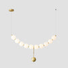 WOMO Pearl Brass Globe Dining Room Chandelier-WM2102b thumbnail