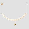 WOMO Pearl Brass Globe Dining Room Chandelier-WM2102b thumbnail