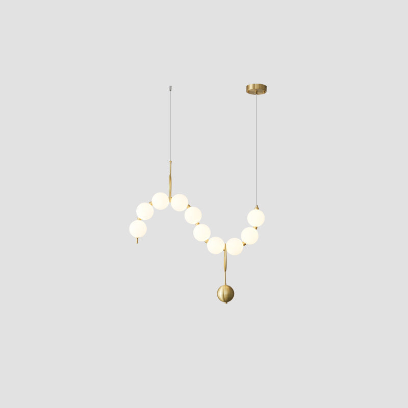 WOMO String Pearl Chandelier-WM2102