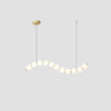 WOMO Pearl Globe Brass Dining Room Chandelier-WM2102d thumbnail