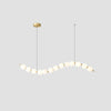 WOMO Pearl Globe Brass Dining Room Chandelier-WM2102d thumbnail