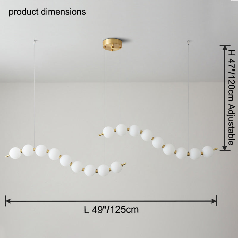 WOMO Pearl Wave Chandelier-WM2102d