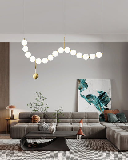 WOMO String Pearl Chandelier-WM2102