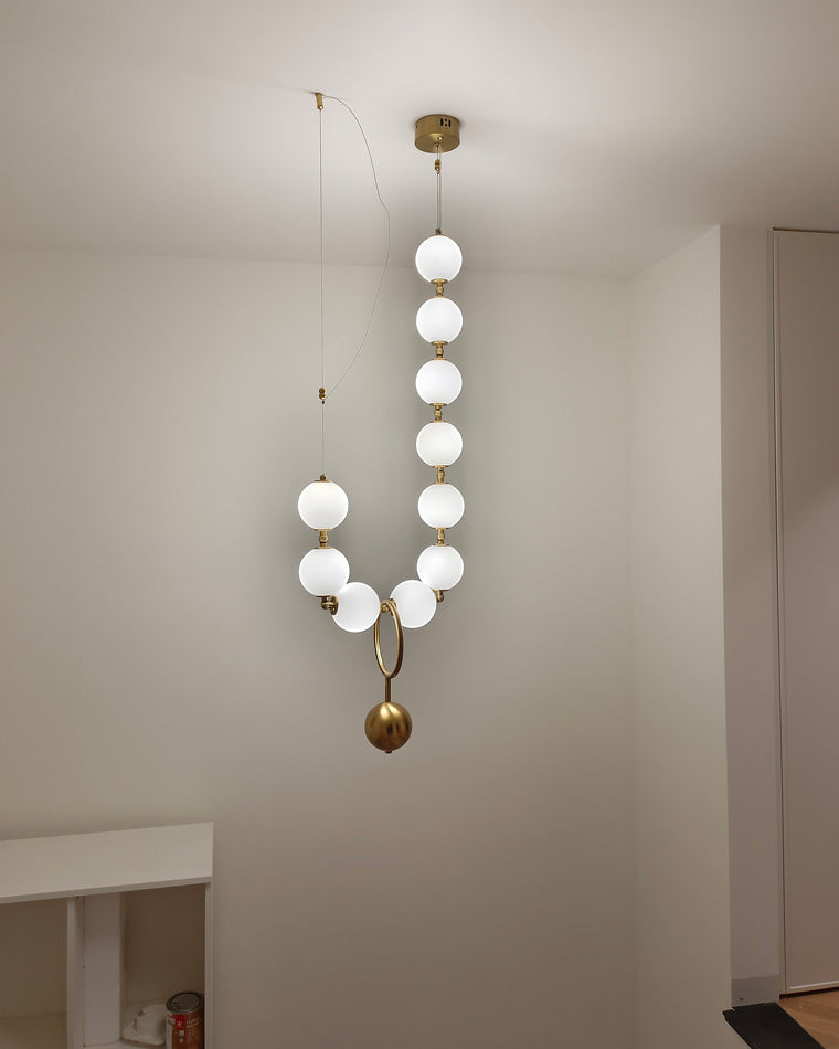 WOMO String Pearl Chandelier-WM2102