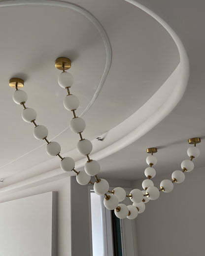 WOMO String Pearl Chandelier-WM2102