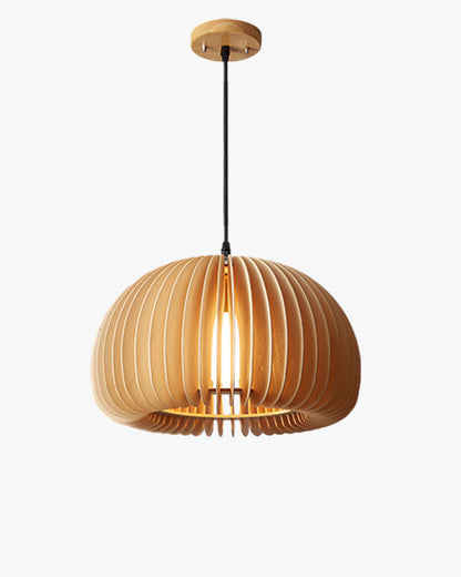 WOMO Pumpkin Wood Pendant Light-WM2105