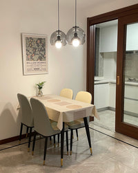 WOMO Smoked/Amber Blown Glass Pendant Light-WM2108