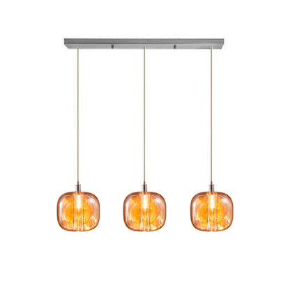 WOMO Colored Glass Multi Pendant Chandelier-WM2111a