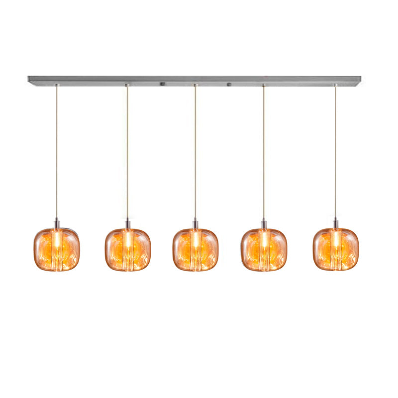 WOMO Colored Glass Multi Pendant Chandelier-WM2111a