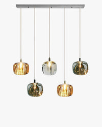 WOMO Colored Glass Multi Pendant Chandelier-WM2111