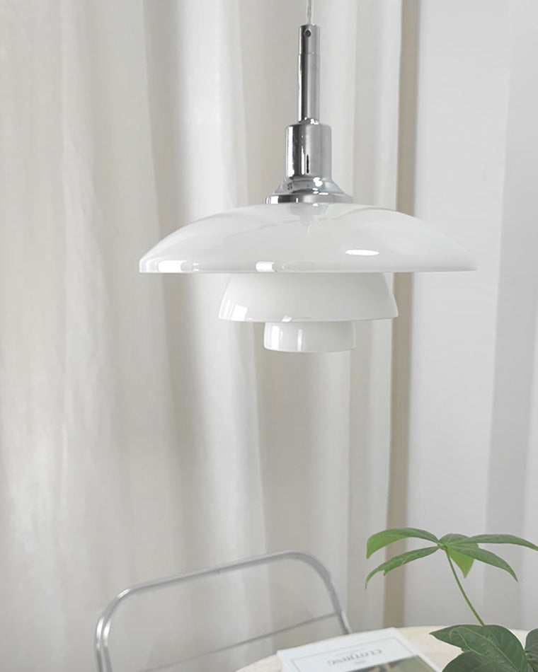 WOMO Danish Designer Milk Glass Pendant Lamp-WM2116