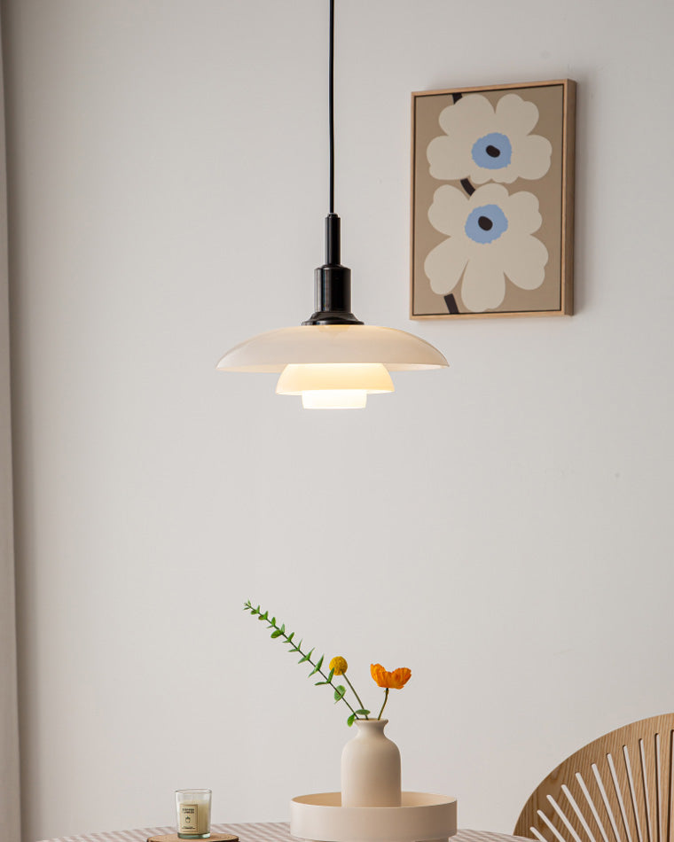 WOMO Danish Designer Milk Glass Pendant Lamp-WM2116