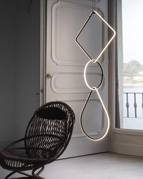 WOMO Long Geometric Chandelier-WM2118