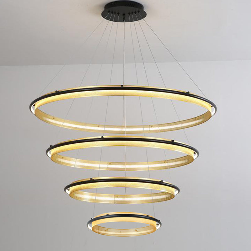 WOMO Tiered Circular Led Chandelier-WM2119b