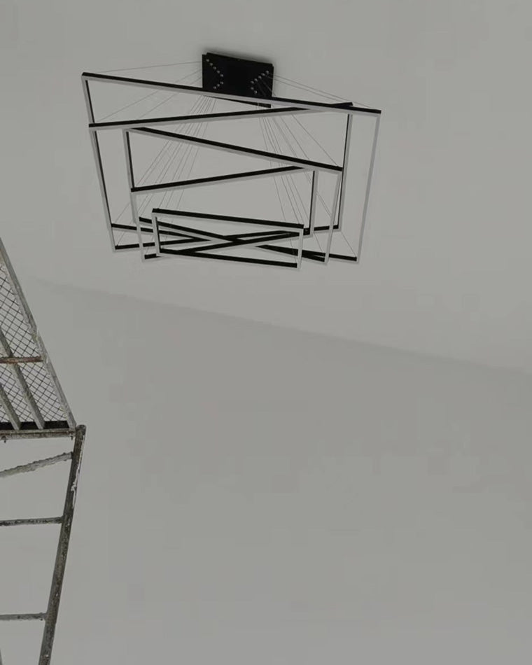 WOMO Tiered Rectangular LED Chandelier-WM2120