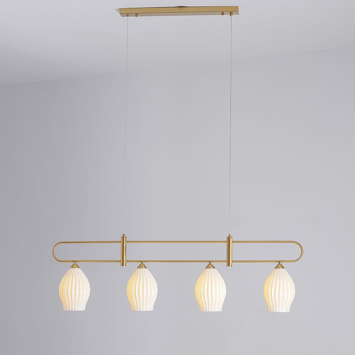 WOMO Linear Fluted Ceramic Chandelier-WM2121b