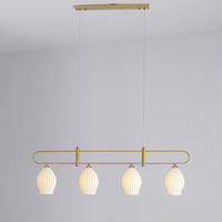 WOMO Ceramic Bud Linear Chandelier-WM2121b
