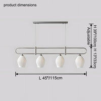 WOMO Ceramic Bud Linear Chandelier-WM2121b
