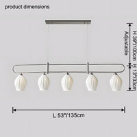WOMO Ceramic Bud Linear Chandelier-WM2121b