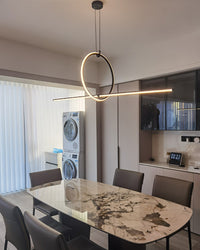 WOMO Circle Linear Pendant Light-WM2122