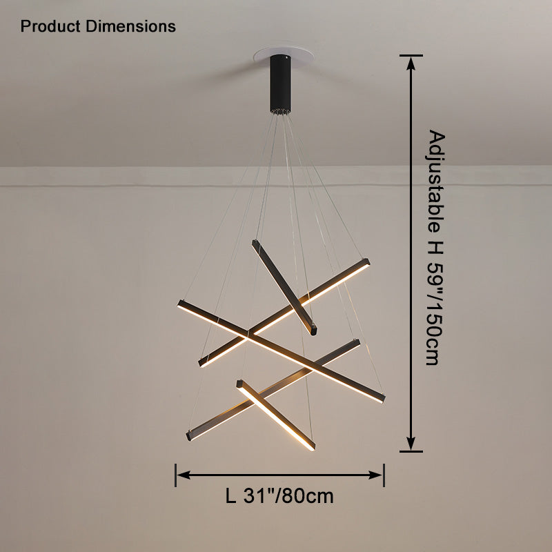 WOMO Multi Sticks LED Chandelier-WM2125