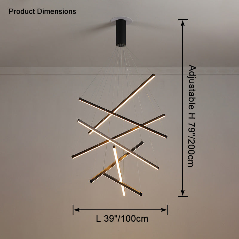 WOMO Multi Sticks LED Chandelier-WM2125