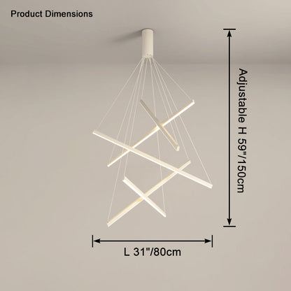 WOMO Multi Sticks LED Chandelier-WM2125