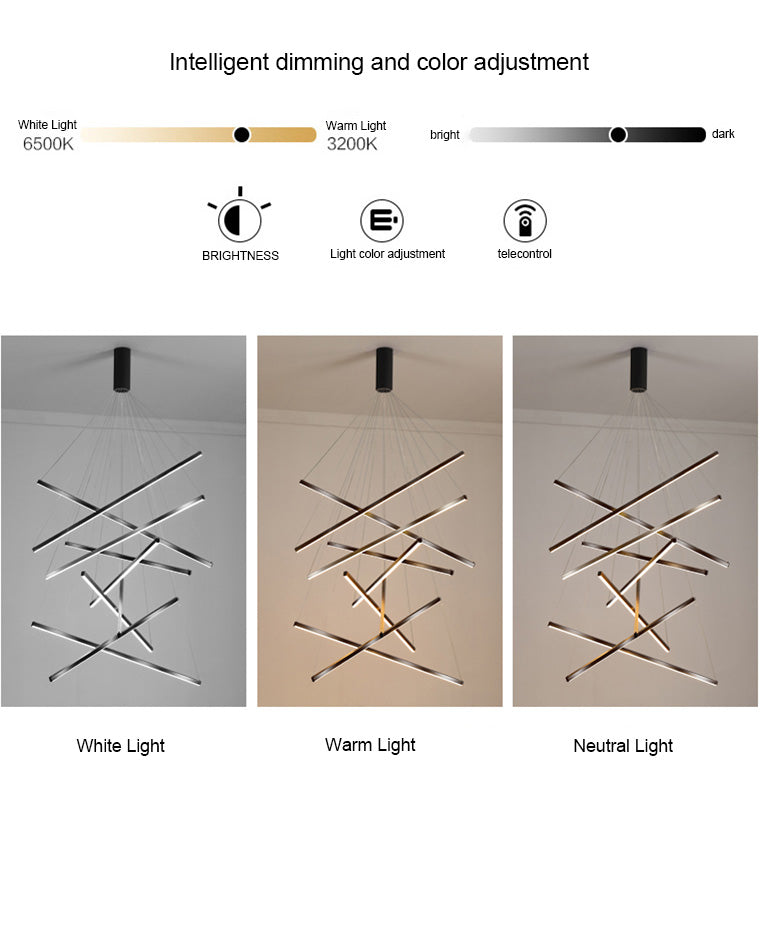 WOMO Multi Sticks LED Chandelier-WM2125