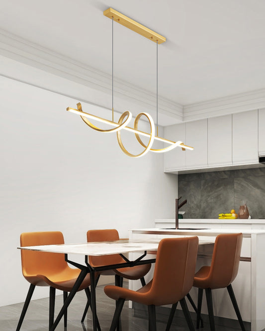 WOMO Spiral Led Kitchen Pendant Light-WM2129