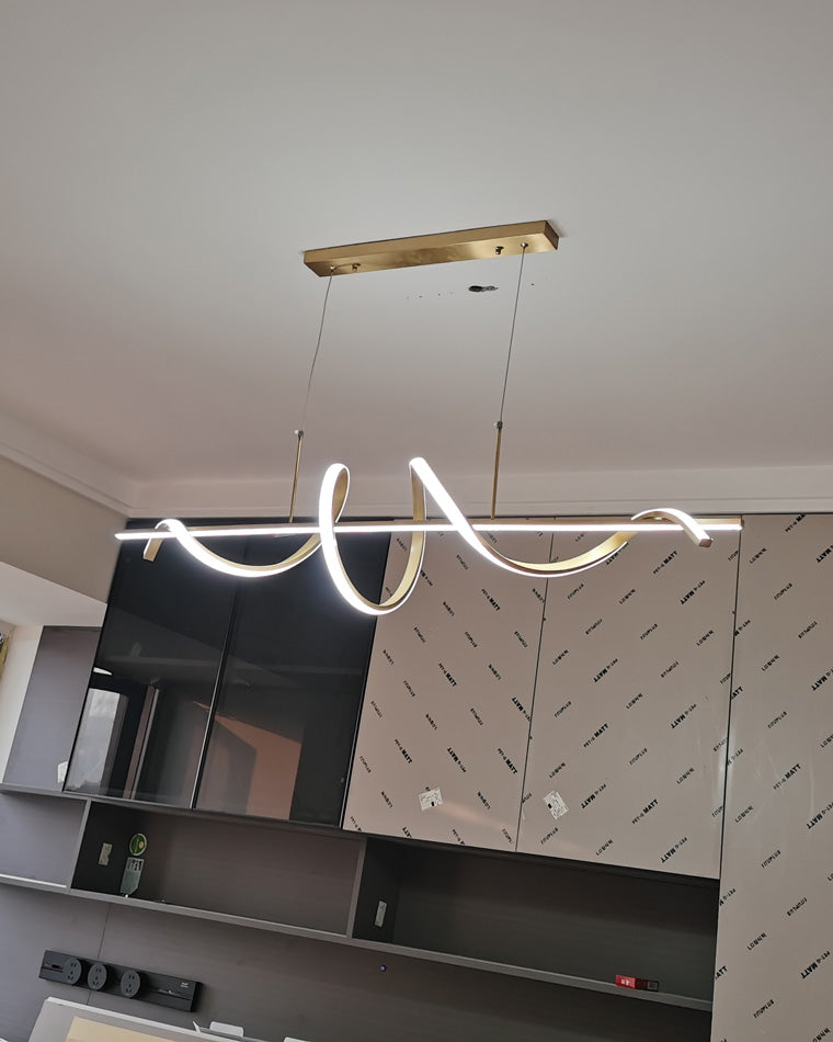 WOMO Spiral Led Kitchen Pendant Light-WM2129