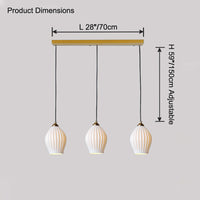 WOMO Ribbed Bud Ceramic Multi-Light Chandelier-WM2132b