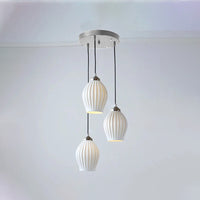WOMO Ribbed Bud Ceramic Chandelier-WM2132a