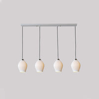 WOMO Ribbed Bud Ceramic Multi-Light Chandelier-WM2132b